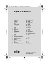 Braun 1508, universal Používateľská príručka