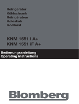 Blomberg Refrigerator KNM 1551 IA Používateľská príručka