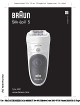 Braun Épilateur Silk-épil 5 Wetetdry 81706344 Blanc, Turquoise 28 Pince(s) Používateľská príručka