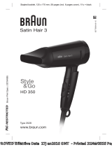 Braun HD 350 Satin Hair 3 Používateľská príručka