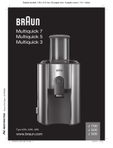 Braun Mutiquick 7 Juicer J700 J500 J300 Používateľská príručka