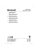 EINHELL TE-CD 18 Li Používateľská príručka