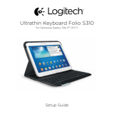 Logitech Ultrathin Keyboard Folio for Samsung Galaxy Tab 3 10.1 Návod na inštaláciu