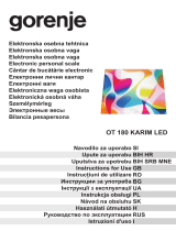 Gorenje OT180KARIM LED Návod na obsluhu