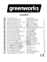 Greenworks 2500207UC2500407UC2504707UAG-MAX 2500207 Návod na obsluhu