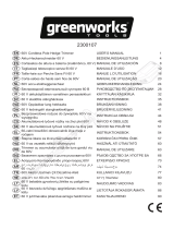 Greenworks G60PHT Používateľská príručka