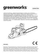 Greenworks 2001807 Používateľská príručka
