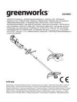 Greenworks GD40BC Používateľská príručka