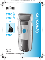 Braun 7790, 7785, 7765, SyncroPro Používateľská príručka