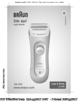 Braun LS5560, Legs & Body, Silk-épil Lady Shaver Používateľská príručka