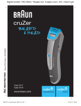 Braun cruZer6 beard&head, cruZer5 beard Používateľská príručka