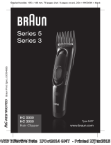 Braun HC3050, HC5050, Hair Clipper, Series 3, Series 5 Používateľská príručka