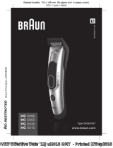 Braun HC5090, HC5050, HC5030, HC5010 Používateľská príručka