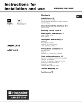 Hotpoint AQUALTIS AQSF 09 U Užívateľská príručka