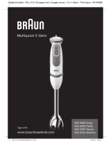 Braun MQ5035 SAUCE HAND BLENDER MET &ACC Používateľská príručka