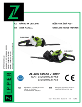 Zipper Mowers ZI-BHS 600AK Používateľská príručka
