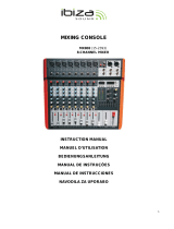 Ibiza Sound 8-KANALS MUZIEKMENGPANEEL MET USB & BLUETOOTH (MX802) Návod na obsluhu
