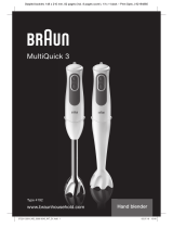 Braun MULTIQUICK 3 MQ3005 CREAM Používateľská príručka