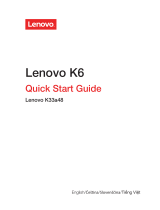 Lenovo K6 Stručná príručka spustenia