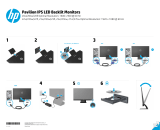 HP Pavilion 25bw 25-inch Diagonal IPS LED Backlit Monitor Používateľská príručka