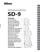 Nikon SD-9 Používateľská príručka