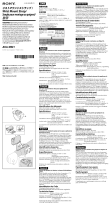 Sony AKA-WM1 Používateľská príručka