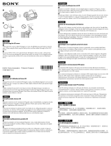 Sony NEX-F3K/B Dôležitá informácia