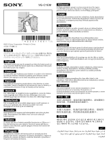 Sony VG-C1EM Dôležitá informácia