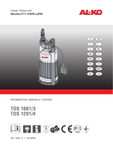 AL-KO Submersible Pressure Pump TDS 1201/4, 6300 L / h Používateľská príručka