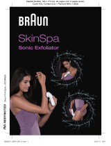 Braun SkinSpa, Sonic Exfoliator, 901 Spa, Silk-épil 7 Používateľská príručka