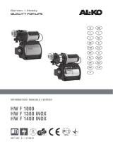 AL-KO HWF 1300 Inox , 5000 L/h, Používateľská príručka