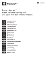 Medtronic Puritan BennettTM Re/X800 and D/X800 Expiratory Filter/Drain System 800 Series Ventilators Návod na používanie