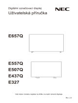 NEC MultiSync E557Q Návod na obsluhu