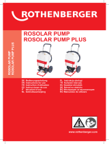 Rothenberger Solar filling pump ROSOLAR Pump Používateľská príručka