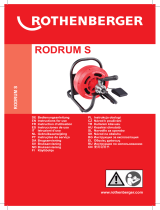 Rothenberger Drum machine RODRUM S Používateľská príručka