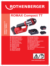 Rothenberger Press machine ROMAX Compact Twin Turbo press jaw set Používateľská príručka