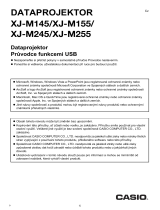 Casio XJ-M140, XJ-M145, XJ-M150, XJ-M155, XJ-M240, XJ-M245, XJ-M250, XJ-M255 (SerialNumber: S9*****, B9***A) XJ-A146/A246/A256 Průvodce funkcemi USB
