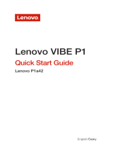 Lenovo Vibe P1 Stručná príručka spustenia