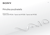 Sony VPCSE1C5E Návod na používanie