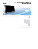Samsung 400PXN Používateľská príručka
