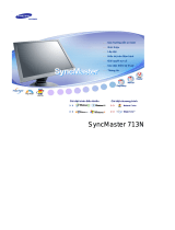 Samsung SYNCMASTER 713N Používateľská príručka