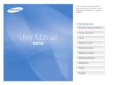 Samsung SAMSUNG WB750 Používateľská príručka