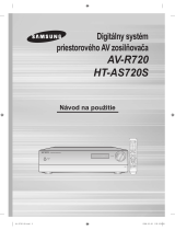 Samsung HT-AS720 Užívateľská príručka