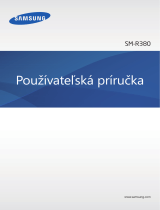 Samsung SM-R380 Užívateľská príručka