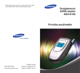 Samsung SGH-E100 Užívateľská príručka