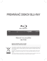 Samsung BD-P1400 Užívateľská príručka