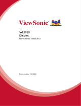 ViewSonic VG2765 Užívateľská príručka