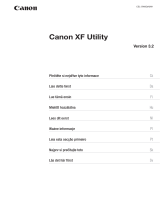 Canon XF300 Používateľská príručka