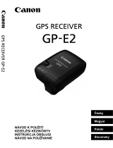 Canon GPS RECEIVER GP-E2 Používateľská príručka