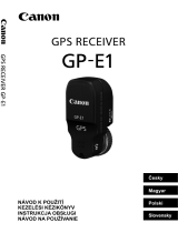 Canon GPS RECEIVER GP-E1 Používateľská príručka